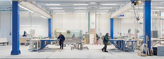 Lavorazione piano Caranto in stabilimento